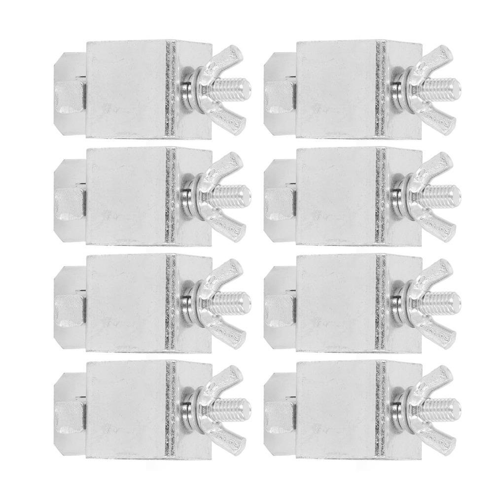 8pcs Butterfly Butt Welding Clamps Silver Welding Clamp Kit Edge to Edge Welding