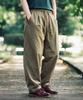 FP142 Summer Bio Wide Elastic Waist Pants Khaki Gray Kjlp1574