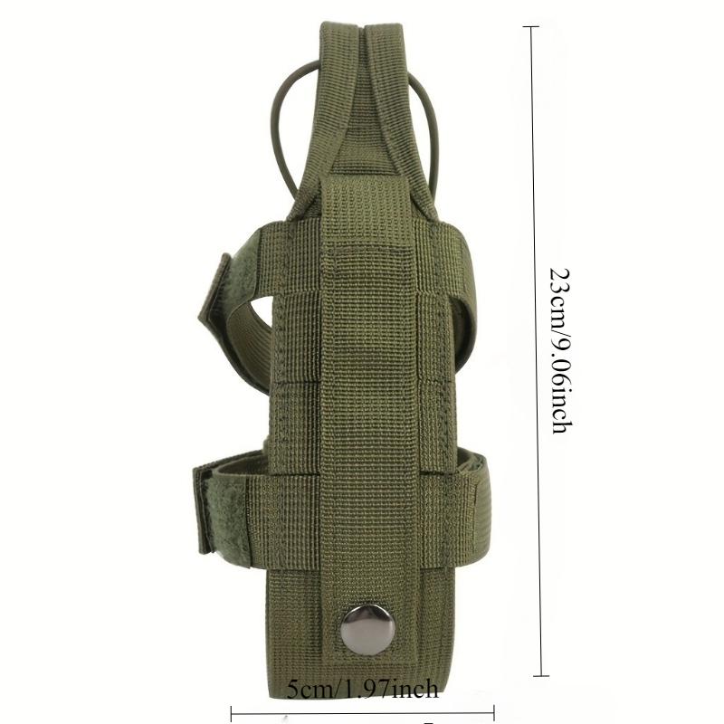 1Pc Adjustable Webbing Tactical Water Bottle Holder Molle Attachment Backpack Waist Water Cup Sleeve Storage Pouch 4