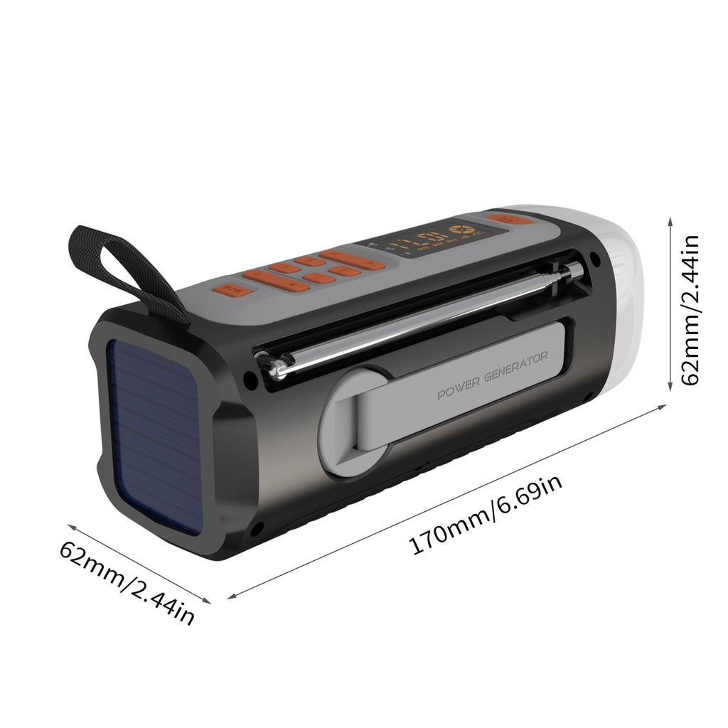Аварийное радио, 4500 мАч, портативное радио с рукояткой на солнечной батарее, AM FM SW радио, уличное радио, беспроводное