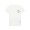 Off-White Модная универсальная футболка с коротким рукавом, унисекс, с золотой фольгированной лентой в виде стрелы, OFFTEGARC073Q