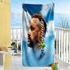 Neymar S Shadow Portrait Beach Towel Quick-Dry Soft Microfiber Comfortable Lightweight