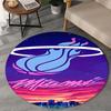Heat Team Logo Artwork Round Rug for Livingroom,Bedroom, Palyroom, Chair Rug, Area rug, Circle Carpet, Large Size Fan Christmas gift