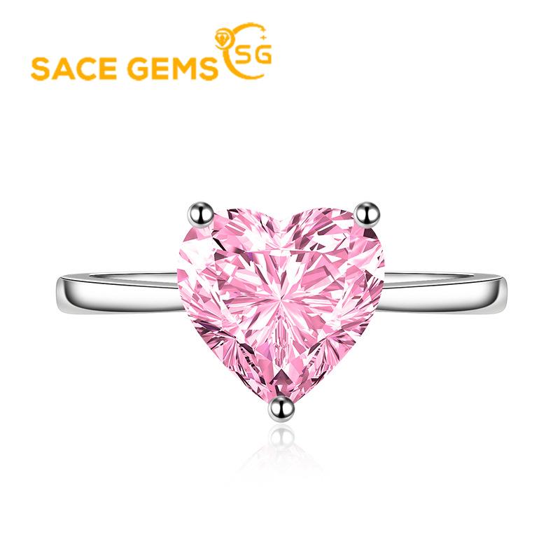 Sace Gems Классическое кольцо из медного сплава с цирконом, женские ювелирные изделия, свадебный подарок для вечеринки