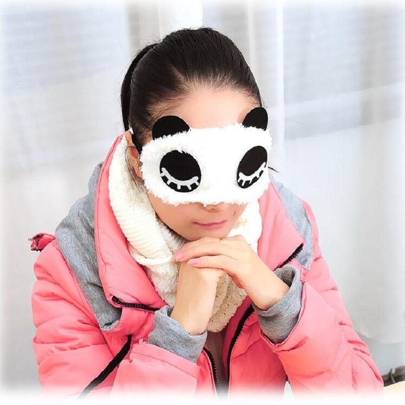 Маска для глаз панды, тени для век, хлопковые очки для сна, маска для глаз, маска для сна, уход за глазами