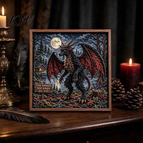 Handmade Textile Art Project 2PCS Dark Gothic DIY 3D Fabric Craft Kit, Sculpture Creative Design Set Project, Beginner Friendly Material Pack,