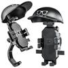 Small Helmet Rider Electric Bicycle Navigation Holder Sunshade Motorcycle Handle Mount Rainproof Bicycle Umbrella Phone Bracket