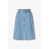 Studio Tomboy Denim Tuck Pleated Bermuda Pants 9176262982