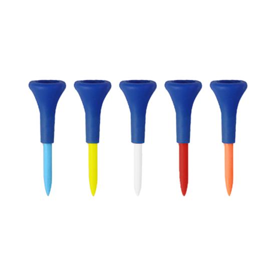 5 шт. футболок для гольфа, небьющиеся пластиковые футболки для гольфа оптом с широким мягким резиновым колпачком, уменьшающим трение