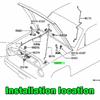 Комплект из 2-х резиновых втулок для стоек капота для Nissan For Pathfinder For Altima 65512R3000 Запчасть для вторичного рынка Номер детали