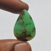 Кабошон из хризопраза - 15 карат, натуральный драгоценный камень, поделки из камня грушевидной формы
