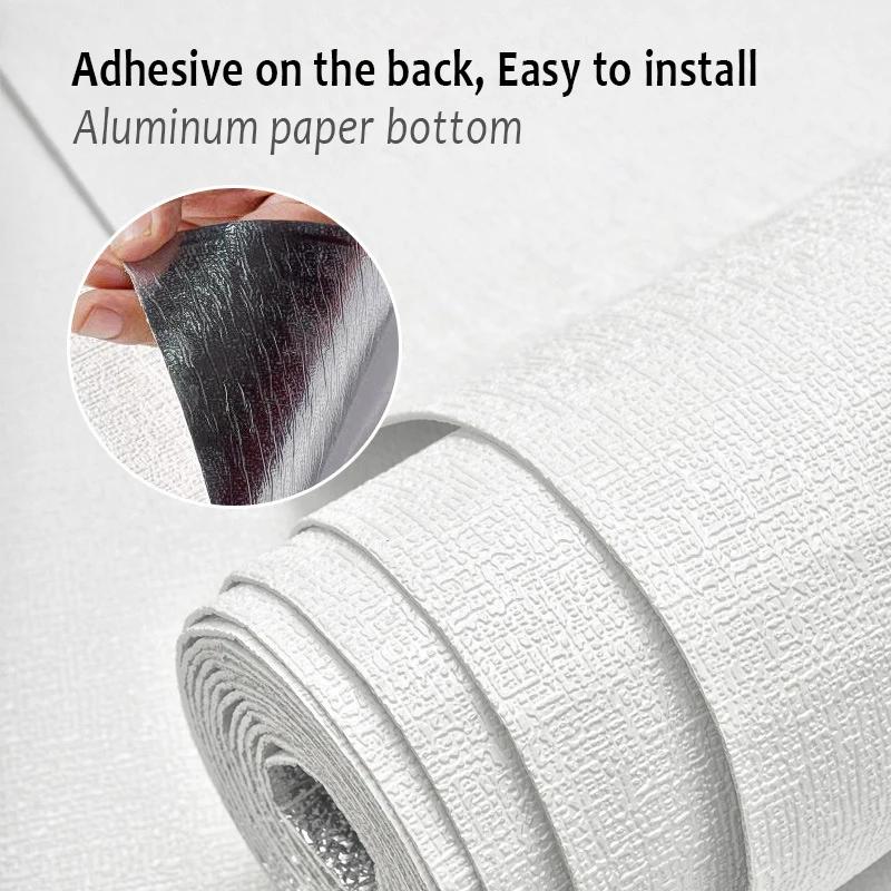 Самоклеящиеся обои под имитацию льна, влагостойкие, устойчивые к плесени, для гостиной, спальни, ремонта, декора фона стены