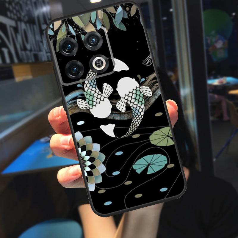 Чехол для телефона OnePlus 12R 13 R 12 11 9 10 Pro 8T 9RT 10T OnePlus Nord 4 CE 2 3 Lite N20 N30 с изображением рыбы Кои Инь-Ян
