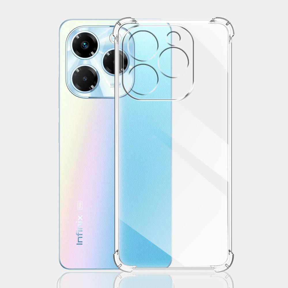Для Infinix Note 40X 5G Чехол Прозрачный Силиконовый Мягкий Чехол для Телефона Для Infinix Note40X X6838 Прозрачный Ударопрочный Защитный Чехол на Заднюю Панель
