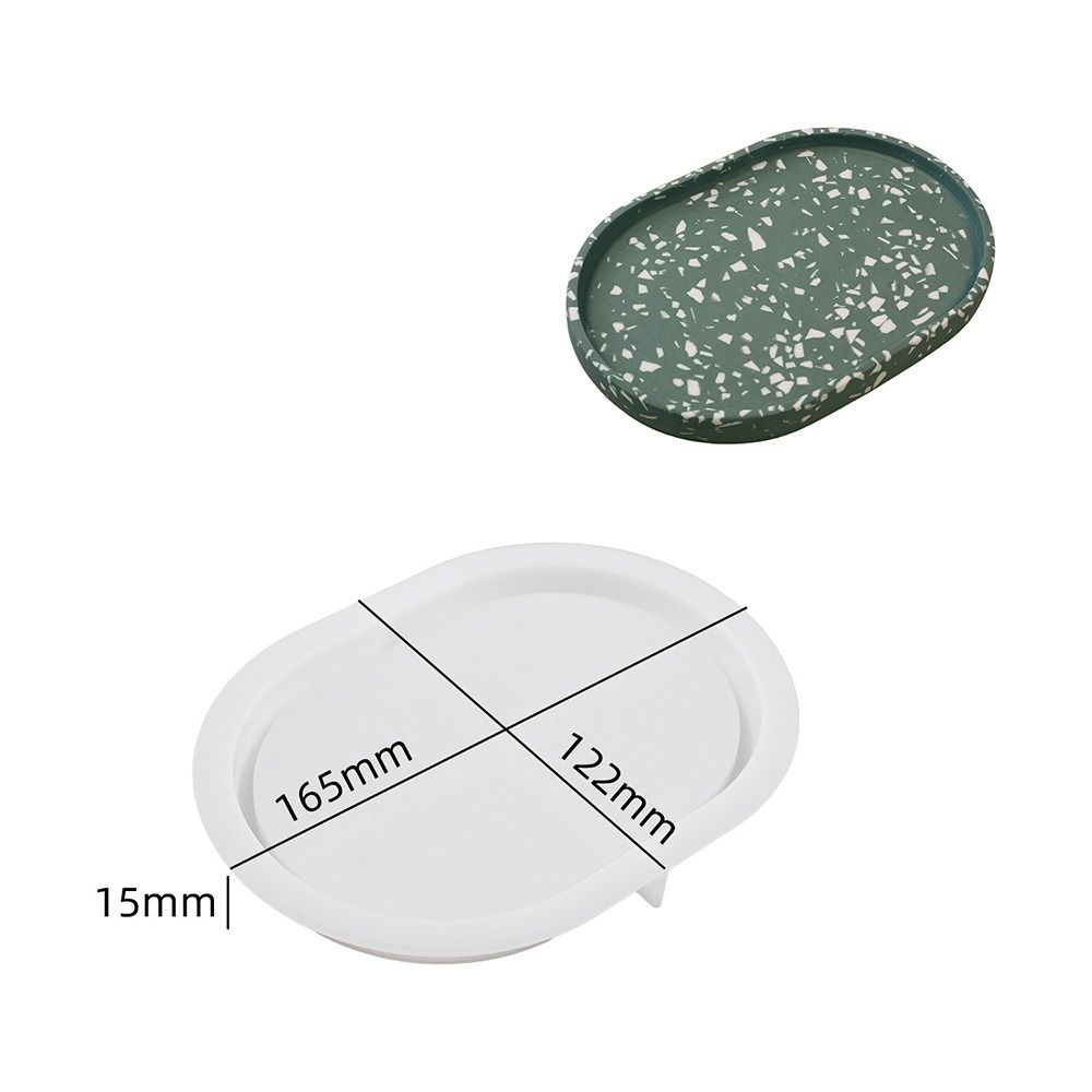 Овальная форма для подноса, силиконовая кристаллическая эпоксидная форма для хранения ручной работы, украшение для дома