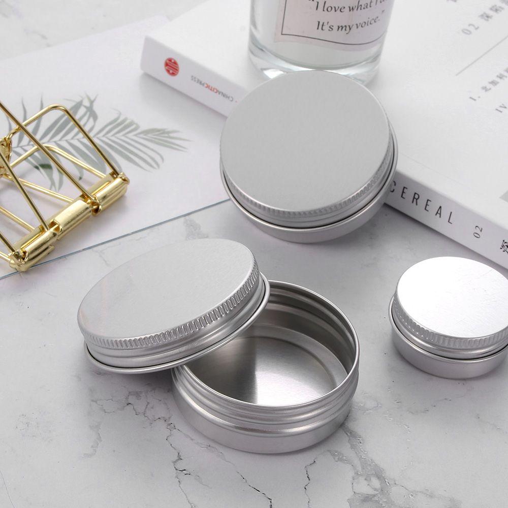 Packaging Can Upper Screw Tin Container Cosmetic Pot Jar Makeup Storage Empty Aluminium Bottles