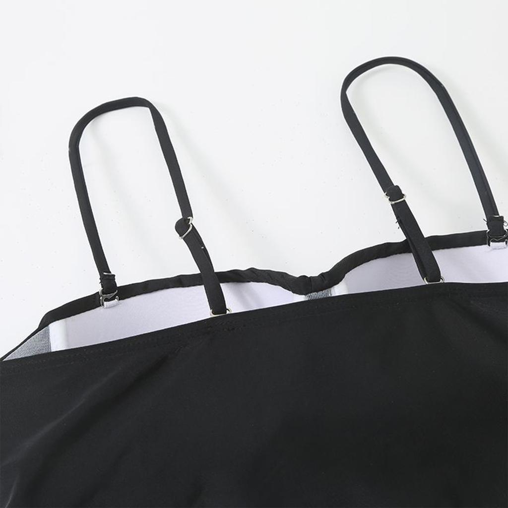 Women's Fashion Solid Color Sexy Swimsuit High Waist Bikini (With Chest Pad, No Steel Support)