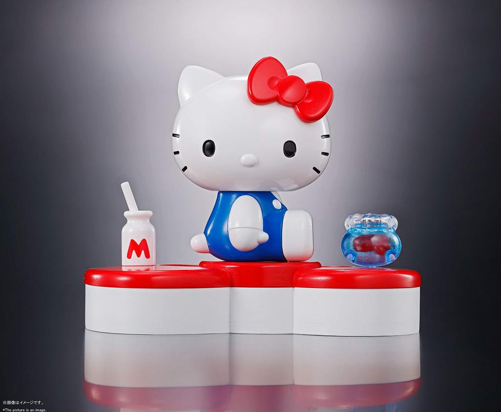TAMASHII NATIONS Chogokin Hello Kitty 60mm ABS Painted Movable Figure (45TH ANNIVERSARY) Approx. Die-cast &