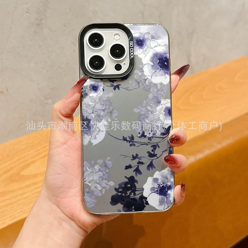 Масляная живопись ретро цветок для чехла iPhone17ProMax/16/15/14/13/12/11 iPhone xs
