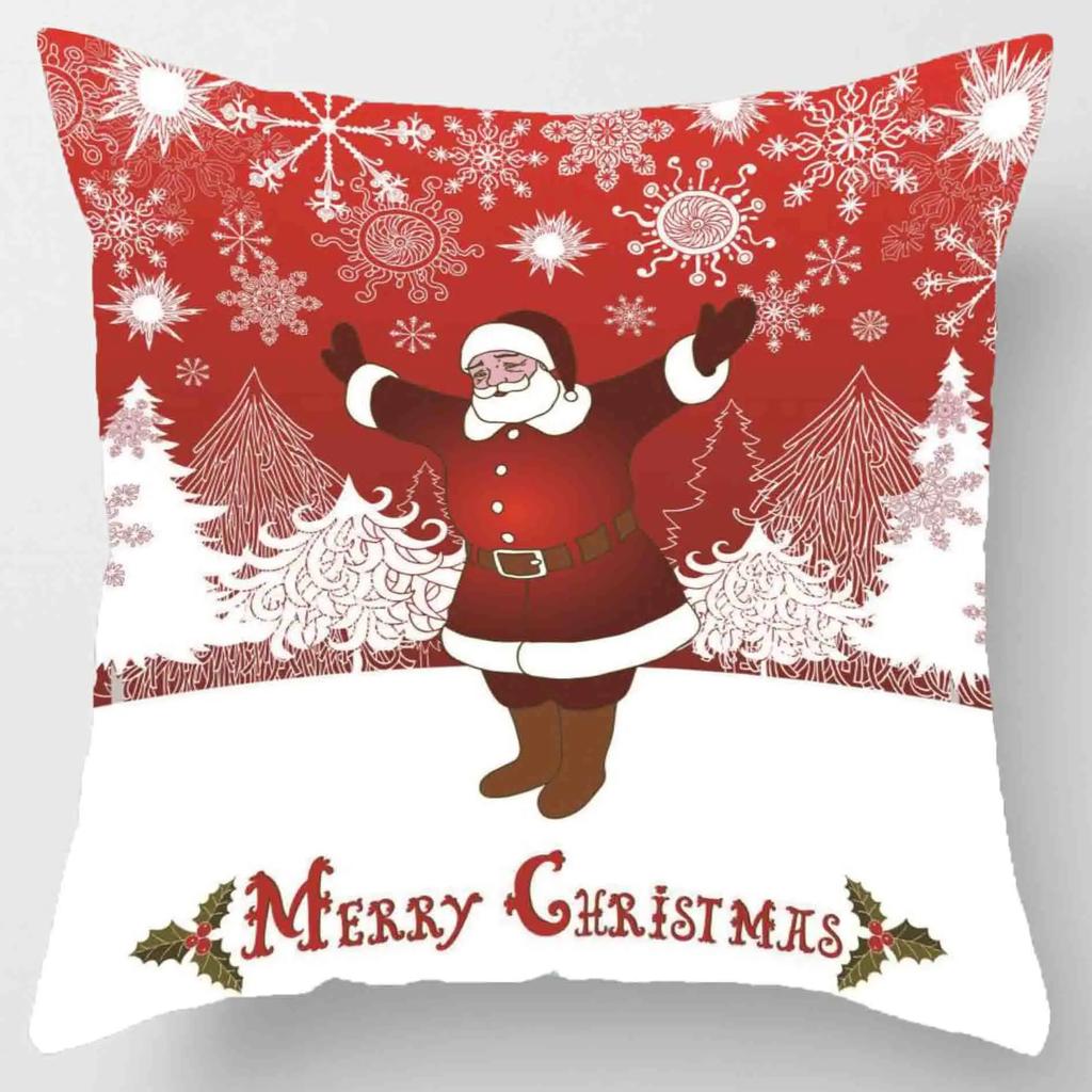 Christmas Themed Pillowcases Car Accessories Office Santa Claus Living Room Sofa Home Pillowcases