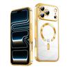 Магнитный чехол с покрытием для iPhone 17 Pro Max 17Pro 17Air, мягкий, Magsafe, роскошный, гальванизированный, защитная крышка для объектива камеры