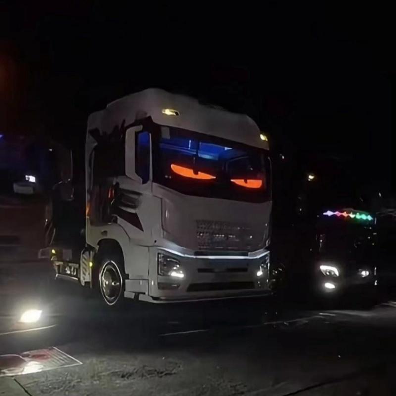 Demon Eyes Car LED Logo APP LED Matrix Pixel Panel Scrolling Sign DIY Programmable Flexible LED Display for Car Truck Accessorie