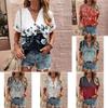 Wish Womens T Shirt With 3d Print And V Neck For Summer Casual Wear