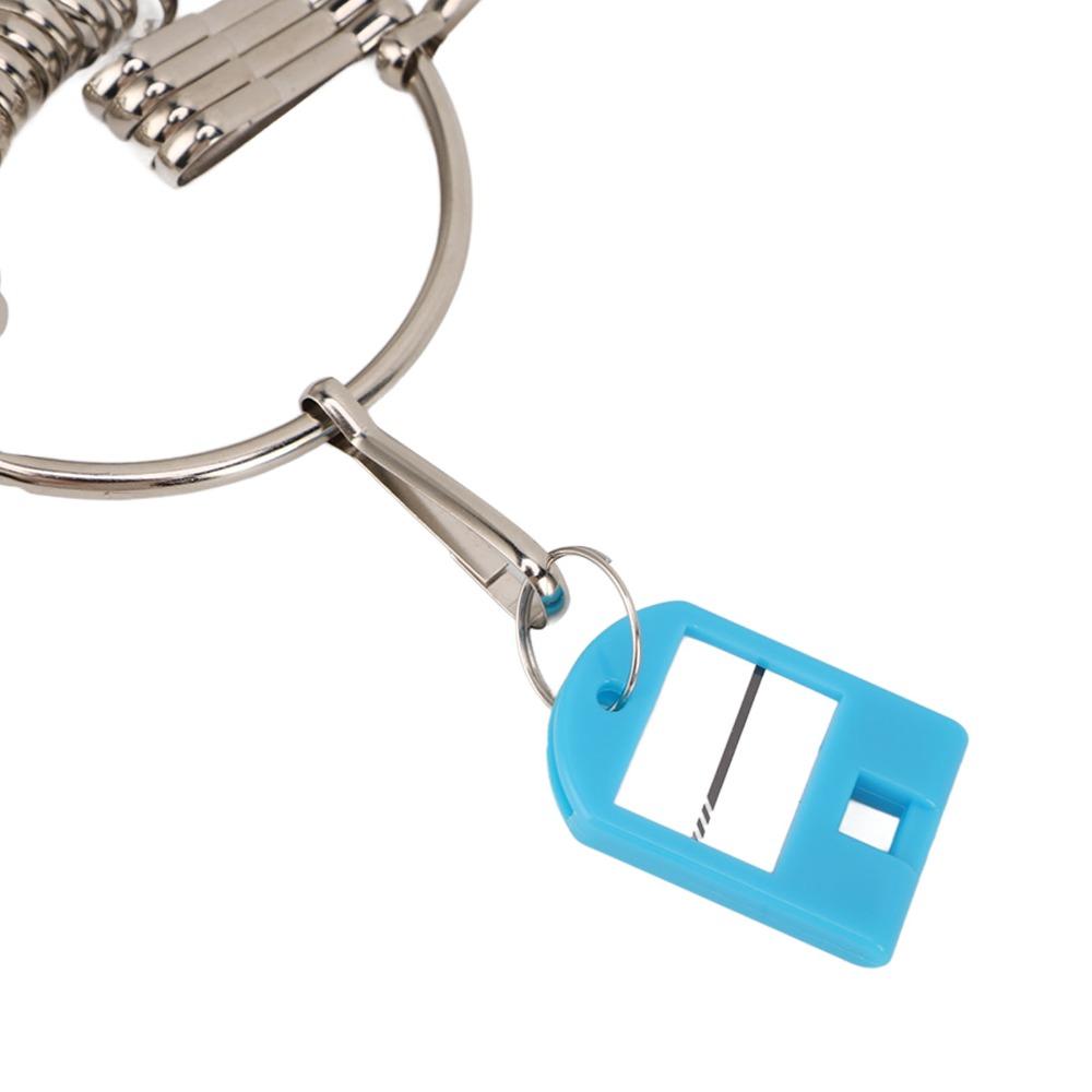 30pcs Portable Keychain Iron Split Ring Key Tags Multi Keys Holder Key Organizer Houses