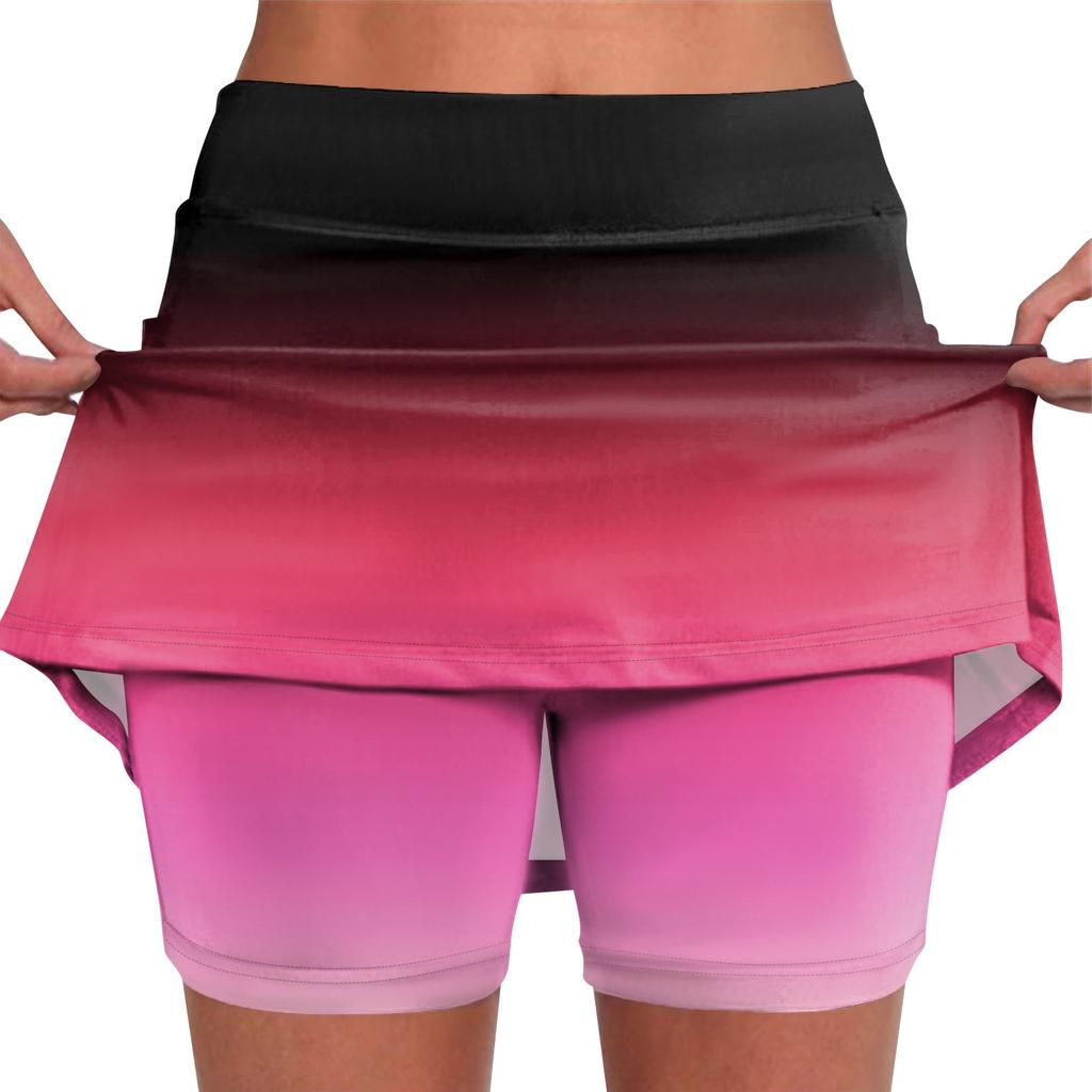 Эластичные брюки-кюлоты для йоги для женщин, спортивные шорты с принтом, легкие узкие однотонные бегуны с высокой талией