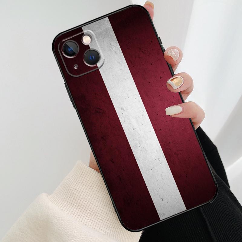 Latvia Flag  Back Cover For Apple iPhone 11 12 13 14 Pro Max Mini 6S 7 8 Plus XR X XS Max SE Phone Case