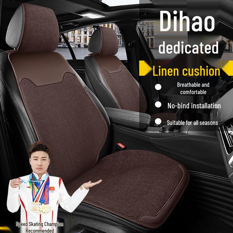 Чехол на сиденье Geely Emgrand 4-го поколения, ручная коробка передач, Premium, дышащий, для всех сезонов, из льняной ткани