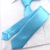 Best Silk Men Jacquard Woven Party Plain Color Necktie Tie Solid Slim Skinny 1PC