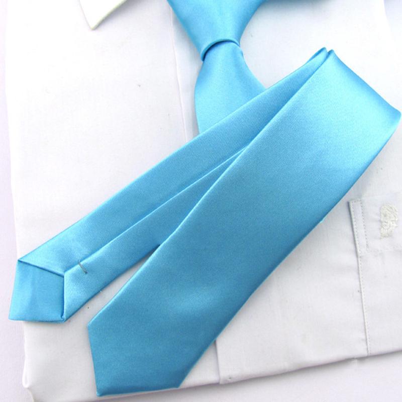 Trendy Unisex Slim Party 1PC Neck Tie Norrow Tie Wedding Suit Neck Tie Satin Silk 5cm Men Shirt Accessories