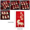 6pcs Cute Red Bag Traditional Lucky Money Pockets Horse Year Red Envelopes  Chinese New Year