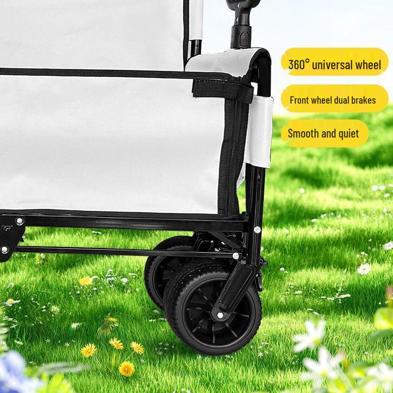 Multifunctional Outdoor Camping Seat and Trolley Cart for Picnic and Fishing