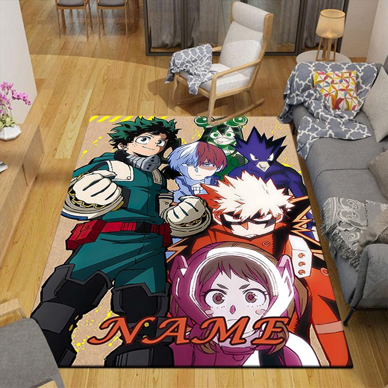 Custom 1Pc Heroic Battle Deku Vs Bakugo Rug Office Carpet Indoor Outdoor Entrance Doormat Nonslip Soft And Comfortable Living Room D2915112