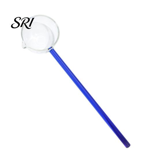 Ergonomic Glass Spoon Handmade Long Handle for Cooking Heat-Resistant Kitchen Utensil Adaptable Tool Stirring Serving Scooping Unique Gift Home Chefs