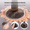 HOT Sale 1PCS Double-headed U-shaped Nose Shadow Loose Powder Brush Double-headed Portable Highlight Brush Foundation Concealer Makeup Tool