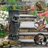 Owl Scare Control Devices With 360 Swivel Fake Owl Decoy Owl Bird Deterrent Garden Decoration B