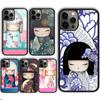 Японская кукла Кокеси Кейко Чехол для телефона для iPhone 17 Air 16 16e 15 13 14 11 12 Pro Max Plus coque fundas Оболочка