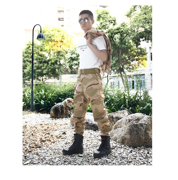 Мужские военные тактические ботинки больших размеров для боевой подготовки - Тактическая обувь для пешего туризма