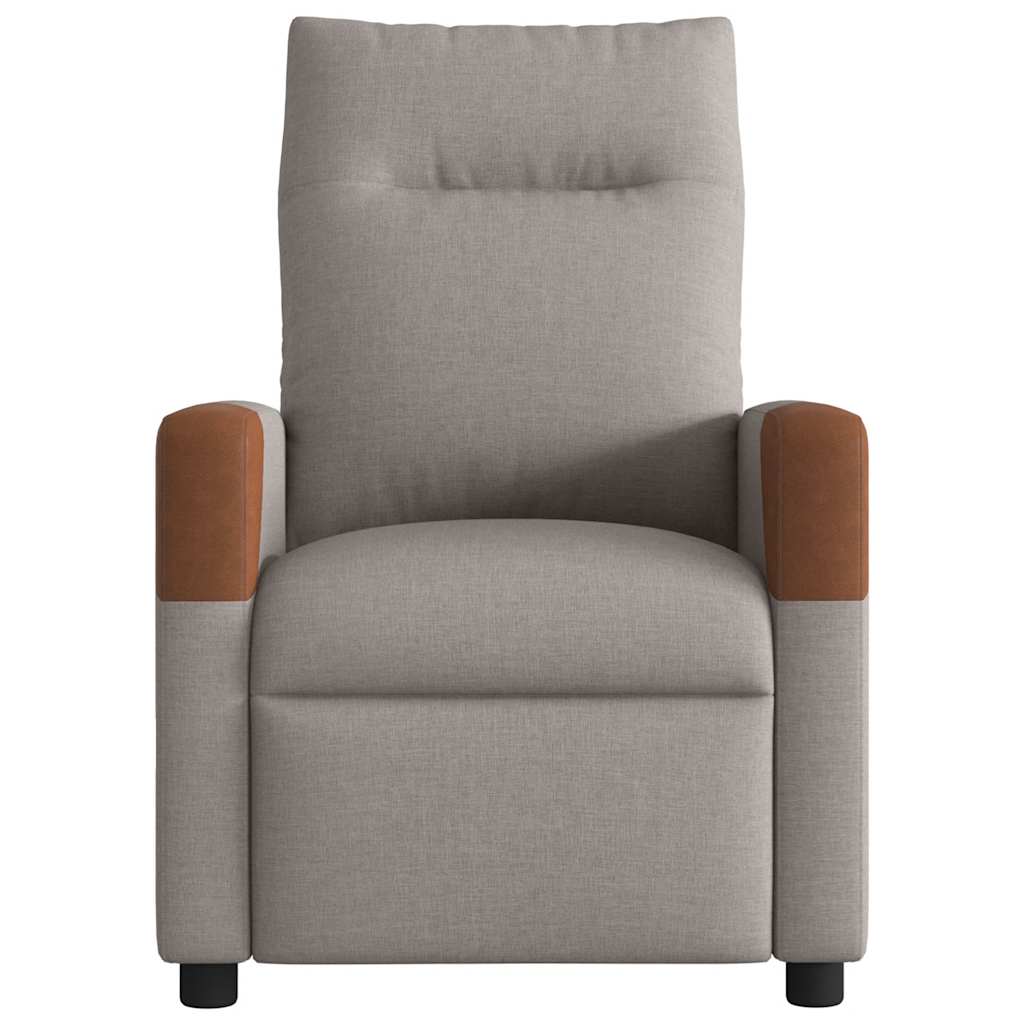 Relaxation Armchair Taupe Fabric