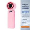 2026 Handheld Turbo Fan with Digital Display, 199 Speeds & Ice Pack Cooling, Three-Fold Design with Lanyard