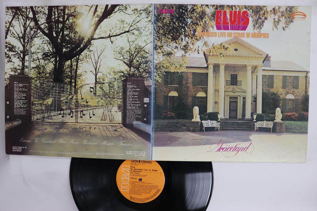 Виниловая пластинка ELVIS PRESLEY Записано вживую на сцене в Мемфисе SX256 RCA 1974 Япония Рок Б/у