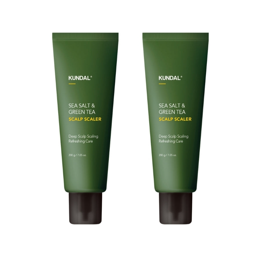 Скейлер для кожи головы Kundal с морской солью и зеленым чаем 200 г * 1 шт./2 шт.