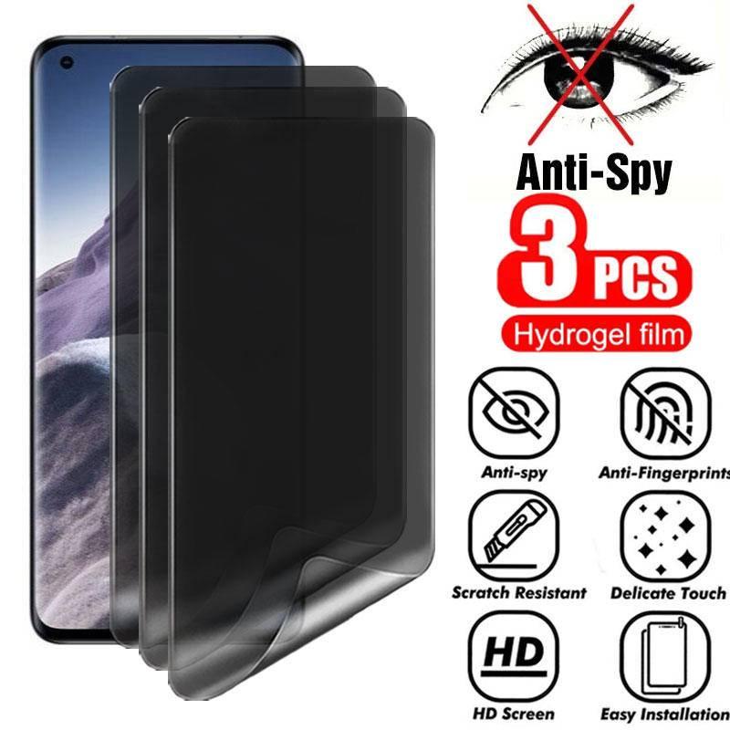 Для Redmi K60e K60 K50 K40s K40 Gaming Ultra Pro Plus Защитное стекло 3 шт. Антишпионская гидрогелевая пленка Для Redmi K30s K20 Pro Premium Racing Zoom Ultra 5G