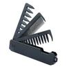 3-In-1 Folding Hair Comb Wide Fine Tooth Multi-functional Styling Comb with Ergonomic Handle Portable Travel Pocket Comb Men Mustache Beard Comb