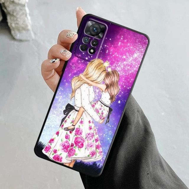 Чехол для телефона Xiaomi Redmi Note 12 11t 11s 11 10 8 Pro 9 9s 9t 8t для Mi 10 8 9a 9c 10c K40, модная одежда для женщин и девочек, супер мама и ребенок