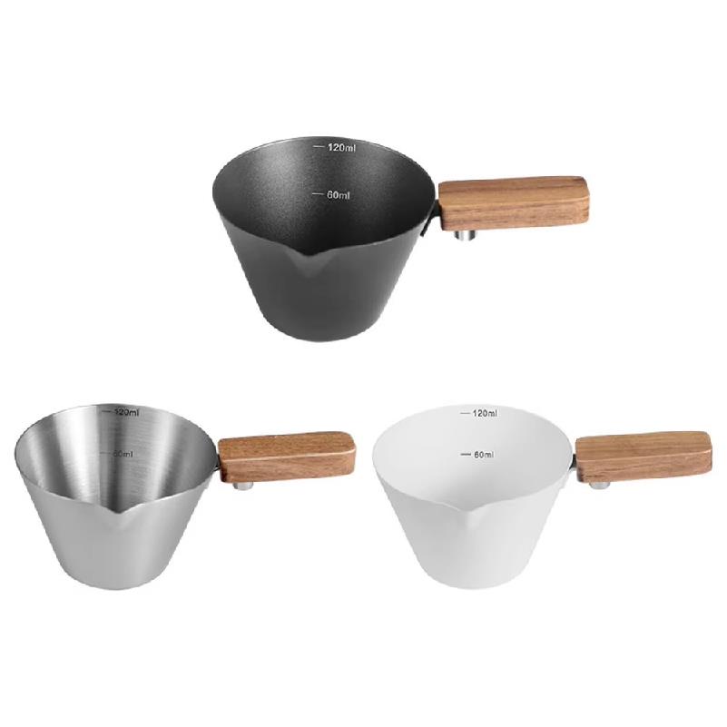 Stainless Steel Espresso Measuring Cup With Scale And Handle V Spout For Coffee Brewing For Barista Tool Kitchen Gadget4