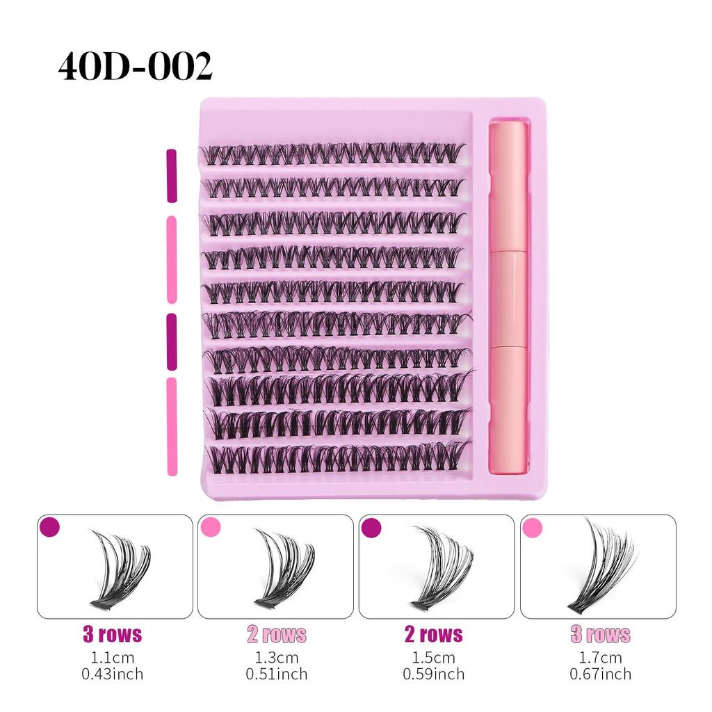 «Накладные ресницы «рыбий хвост» Cross Lazy Trilogy — 10 рядов отдельных пучков ресниц для Европы и США». Стиль"